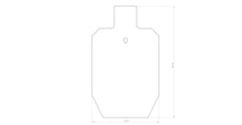 Load image into Gallery viewer, 3/8" AR500 / AR550 STATIC 12X20 IPSC (SINGLE HOLE)
