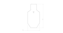 Load image into Gallery viewer, 1/2" AR500 / AR550 8X16 IPSC (SINGLE HOLE)