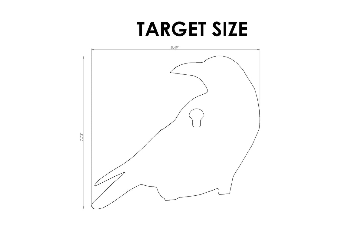 3/8” Crow Targets AR500 or AR550 Silhouette Target ( LOWEST PRICES