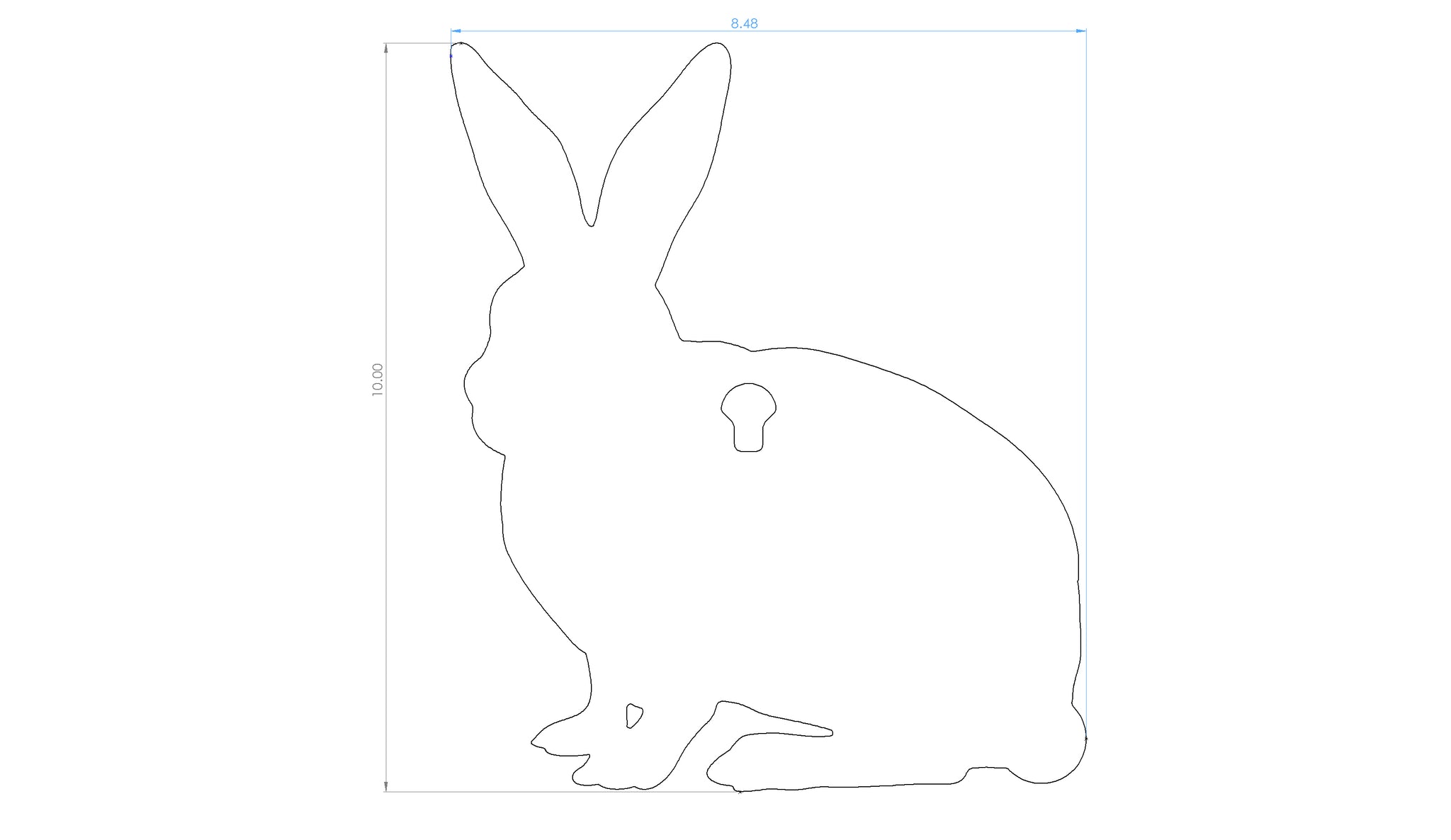 Rabbit Target: 3/8” AR500/AR550 Silhouette Steel Target (LOWEST PRICES ...