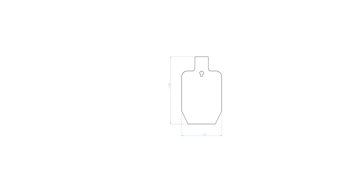 Mini IPSC Static Targets: 1/4” AR500 Steel Targets ( LOWEST PRICES ...