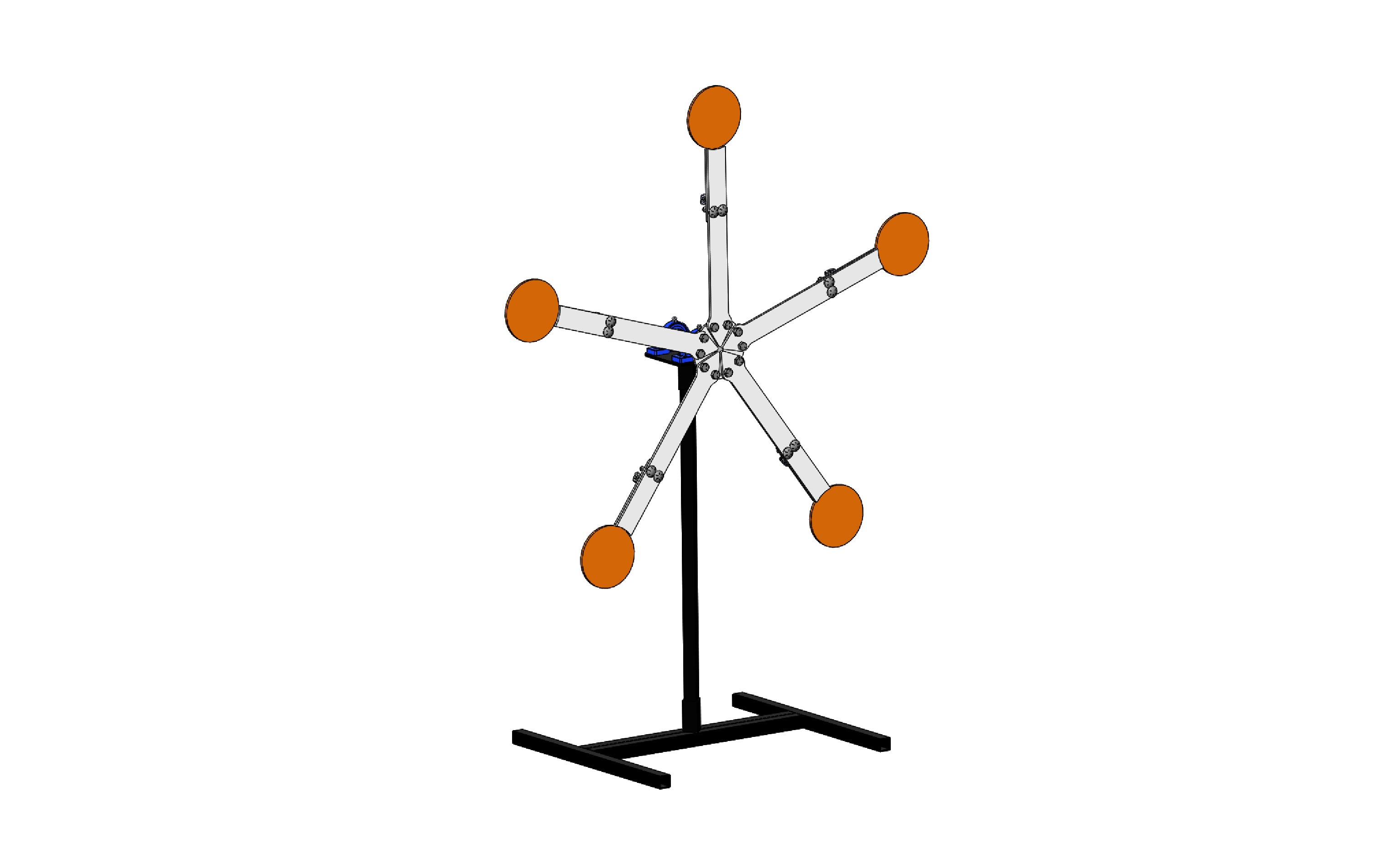 Magnum Target 4x1/4 Rimfire 22LR Steel Shooting Targets - Dueling Tr